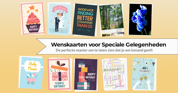 Wenskaarten voor speciale gelegenheden
